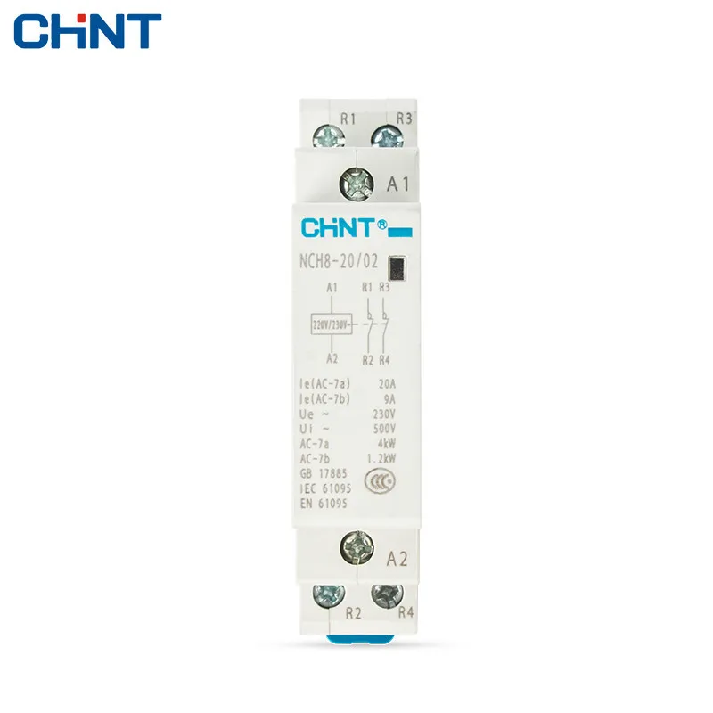 Контактор переменного тока CHINT 220 В NCH8-20/02 два часто закрытых 20 А безопасный 2P