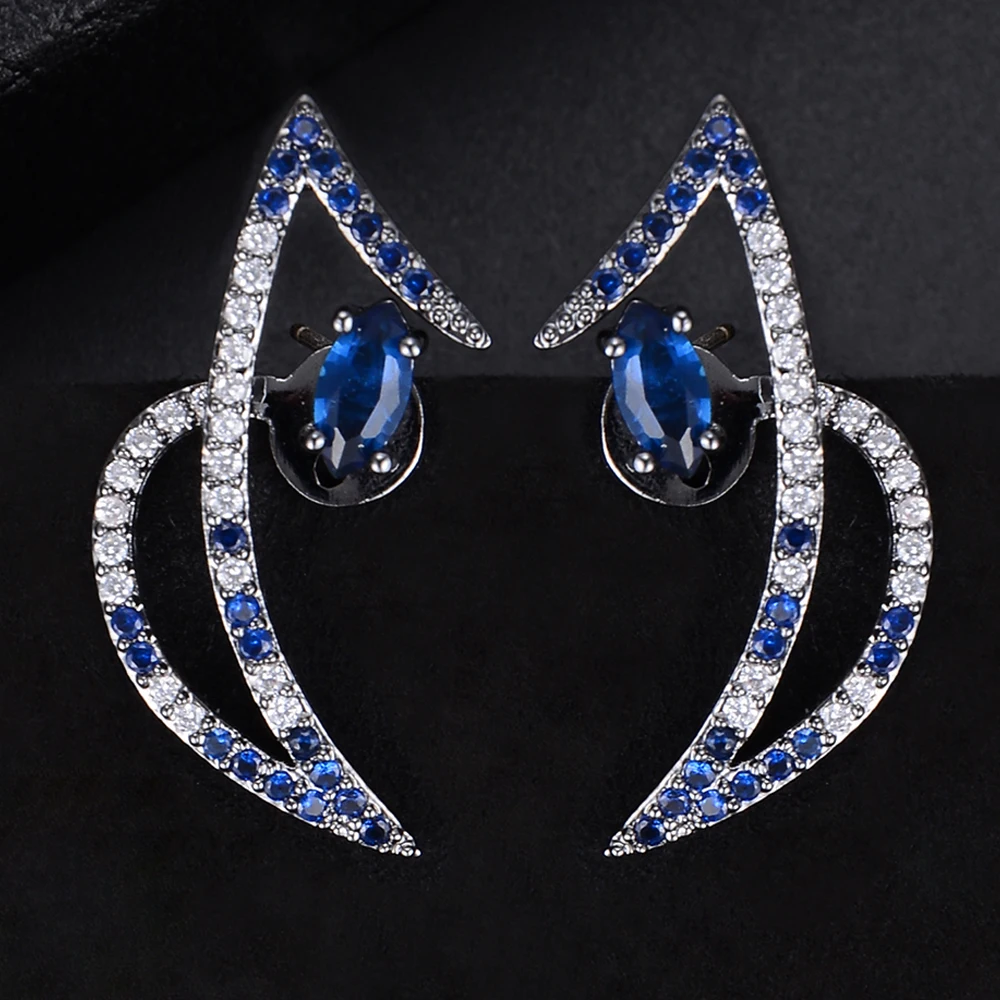 Missvikki уникальный дизайн изысканные серьги-гвоздики с фианитами лучший подарок