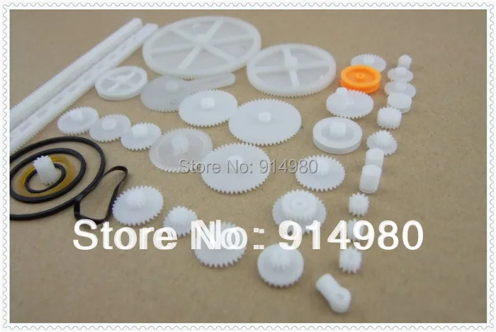 34 шт. много Пластик передач стойки шкив ремень червячная одно-и дважды 8-56 зубов