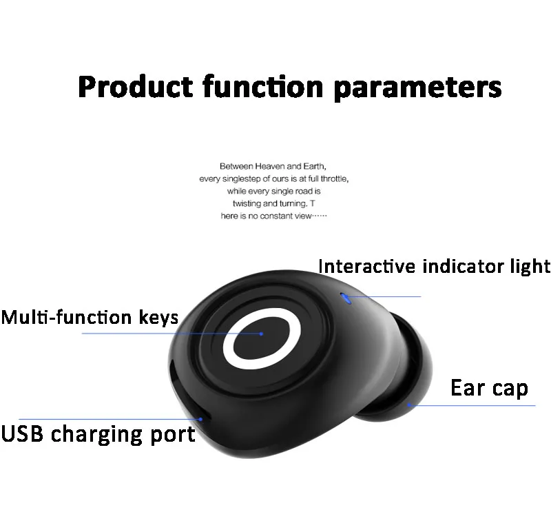 Yulubu, классические, мини, A6, беспроводные наушники, Bluetooth 4,1, вкладыши, наушники, музыкальные наушники, гарнитура, микрофон для смартфона