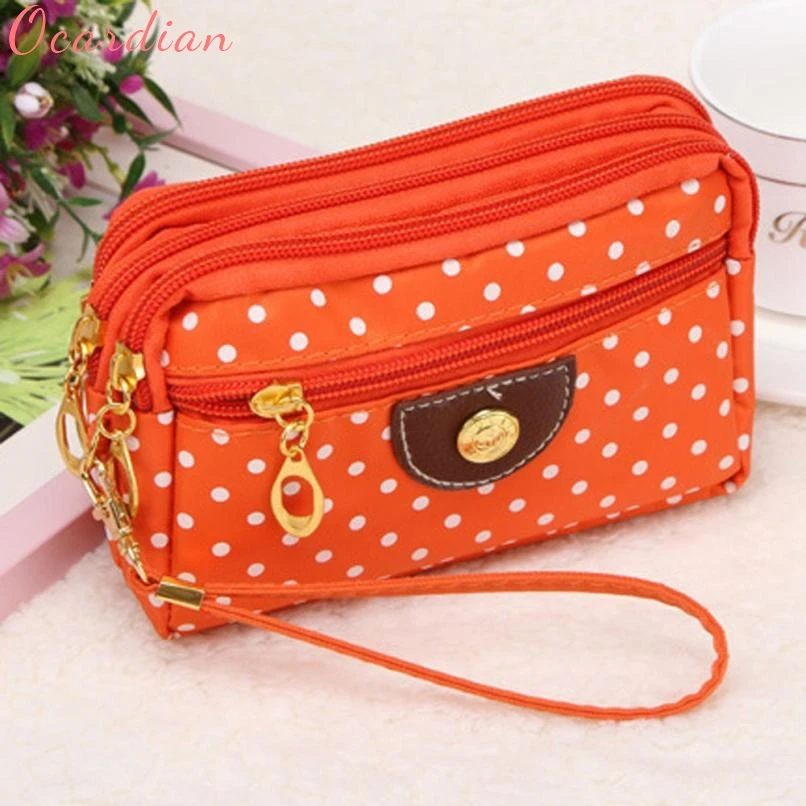 Модная женская холщовая сумка клатч курьерская волнистая на молнии кошельки для