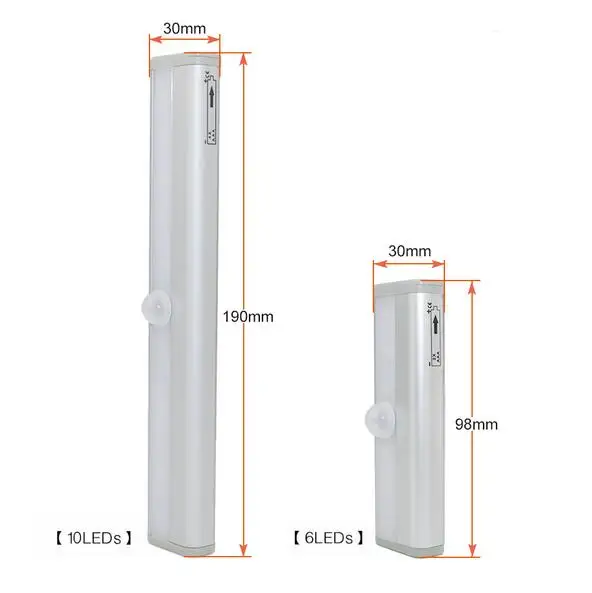 Лампа с датчиком движения 6/10 светодиодов 98/190 мм|e27 high power led|lamp maintenancelamp hanging |
