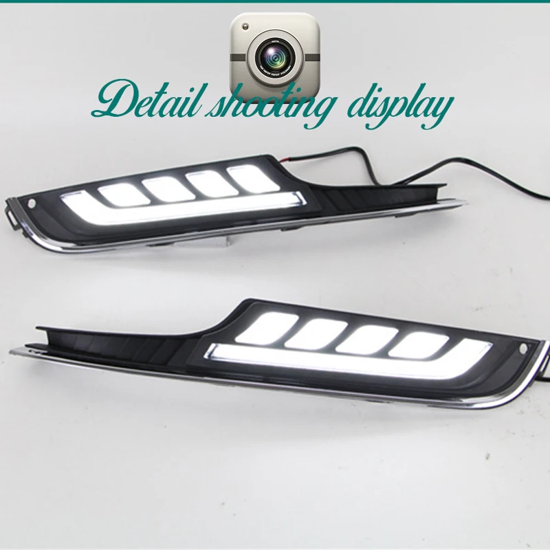 ROADOT дневные ходовые огни для vw golf 7 2013 2014 Led DRL Противотуманные фары автомобильные