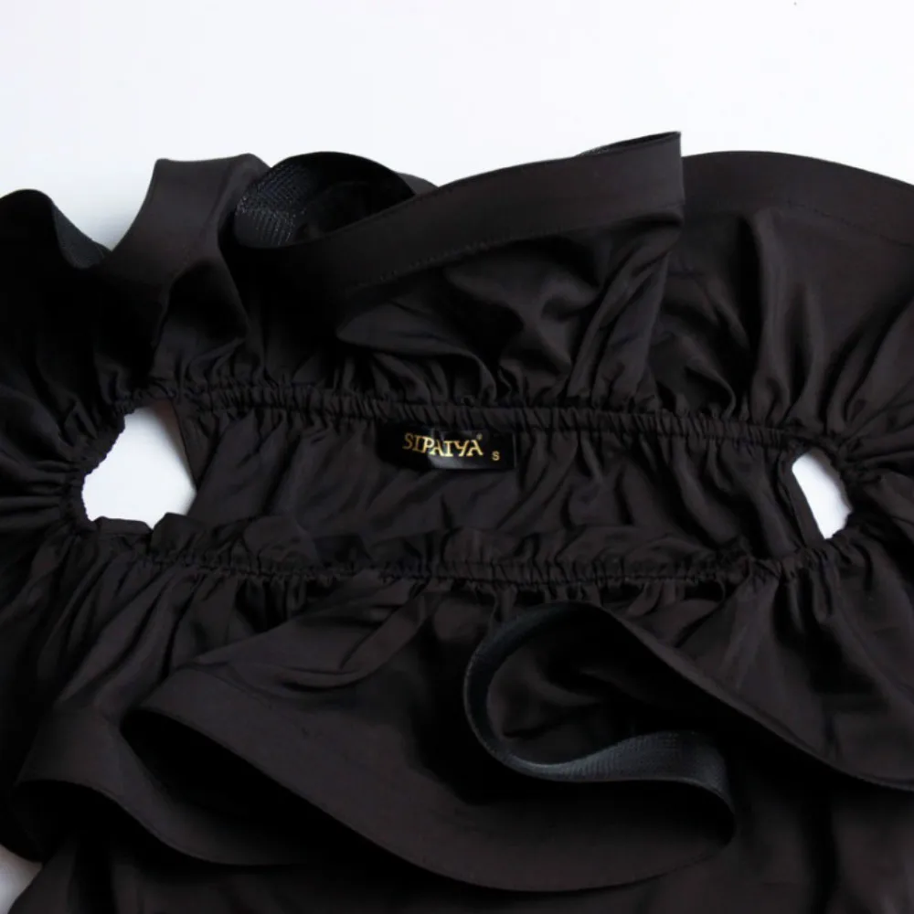 

New Women's Blouse Sexy Off Shoulder 2020 Summer Shirt Female Party Blouses Club Elegant Tops High Quality Belt Women Shirts Top