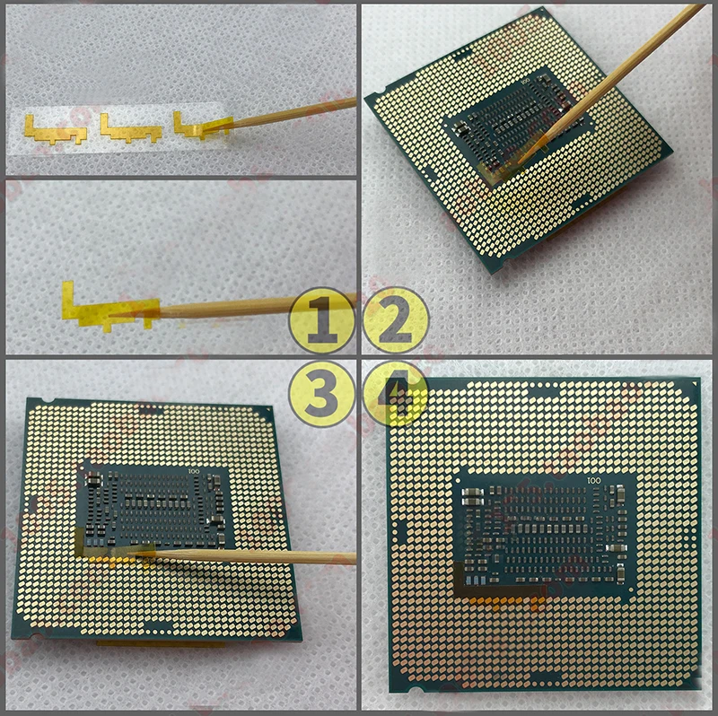 8gen штырь CPU изолента Стикеры I5 для LGA1151 I5-8400 8500 8600K I7-8700 8700K 300 градусов Температура
