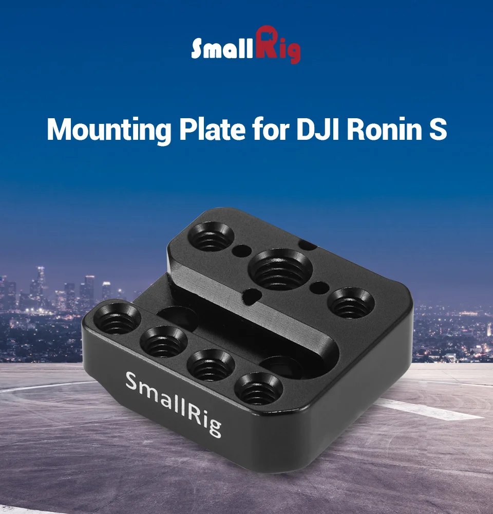 Монтажная пластина для камеры SmallRig для DJI Ronin S& для Ronin-SC W/Nato Rail Arri, устанавливающая отверстия Fr, Волшебная рукоятка, прикрепляемая 2214