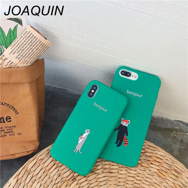 Модные Винтаж зеленый чехол для телефона iphone х 6 S 7 8 плюс Прекрасный мультфильм