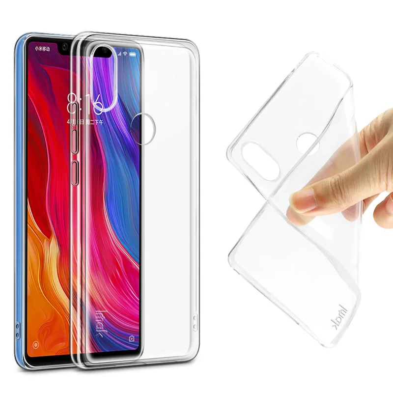 Бренд IMAK Для Xiaomi Mi 8 SE чехол Stealth силиконовый мягкий TPU Ультратонкий Прозрачный для
