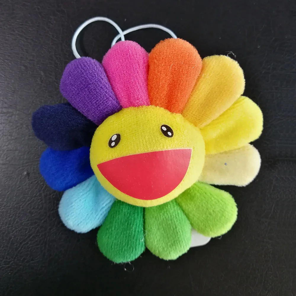 Rainbow 8CM Радуга Подсолнух плюшевая подвеска брошь сумка, сумка на плечо, монета с мешком фигурка игрушка TYTJ - Цвет: Rainbow 8CM