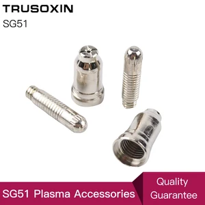 Расходные материалы SG51 20 шт. (10 tps + 10 электроды) для инвертора 60 А, аксессуары для воздушного плазменного резака постоянного тока для режуфонарь онаряпистолета SG51