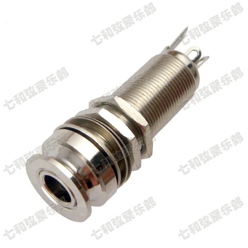 10 шт. хромированный цилиндр с резьбой электрическая гитара Бас выход гитарный