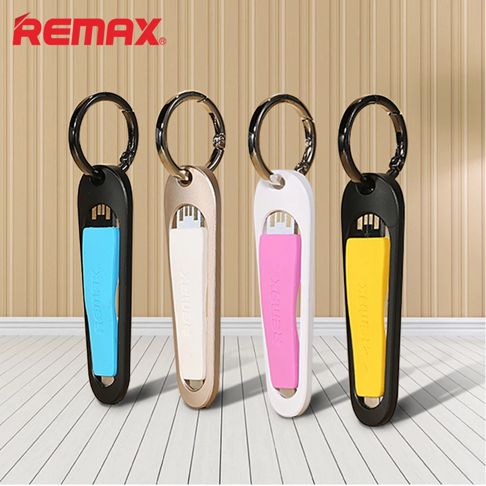 Remax силиконовые металлические брелок USB кабель mini данных переходник для