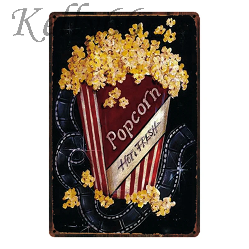 

[Kelly66] попкорн металлический знак олова плакат домашний Декор Бар настенная живопись 20*30 см Размеры y-1926
