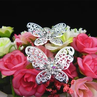 60 pcs bridal butterfly rhinestones crystal prom wedding headband hair pins hair clips