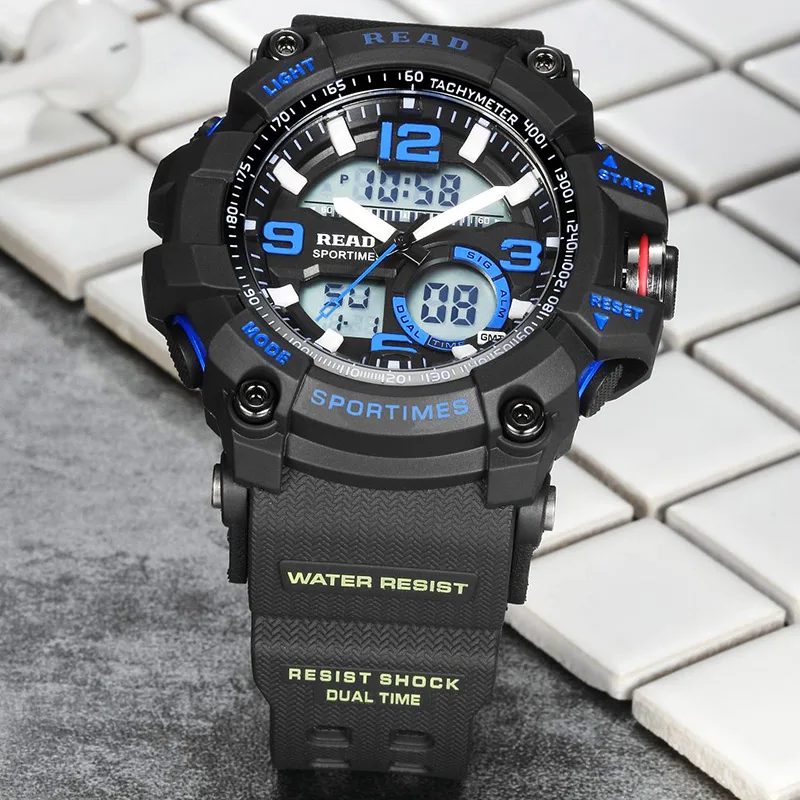 Часы наручные мужские Цифровые кварцевые аналоговые брендовые Роскошные