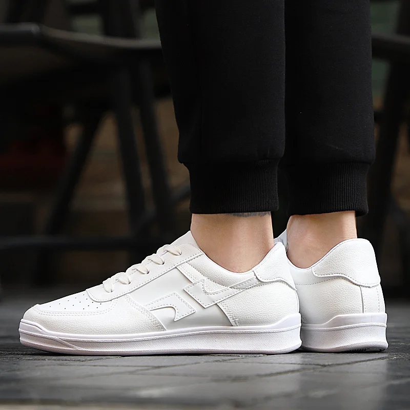 2018- spring and autumn- fashion- brand youth- sneakers -men's shoes -trend wild white shoes- casual color board men | Обувь
