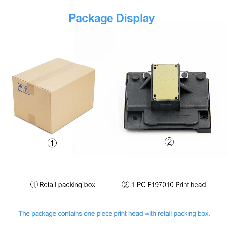 F197010 Print Head Printhead For Epson BX305FW SX430W SX435W SX438W SX440W SX445W XP-33 XP-100 XP-103 XP-104 XP-202 XP-203 XP100 |