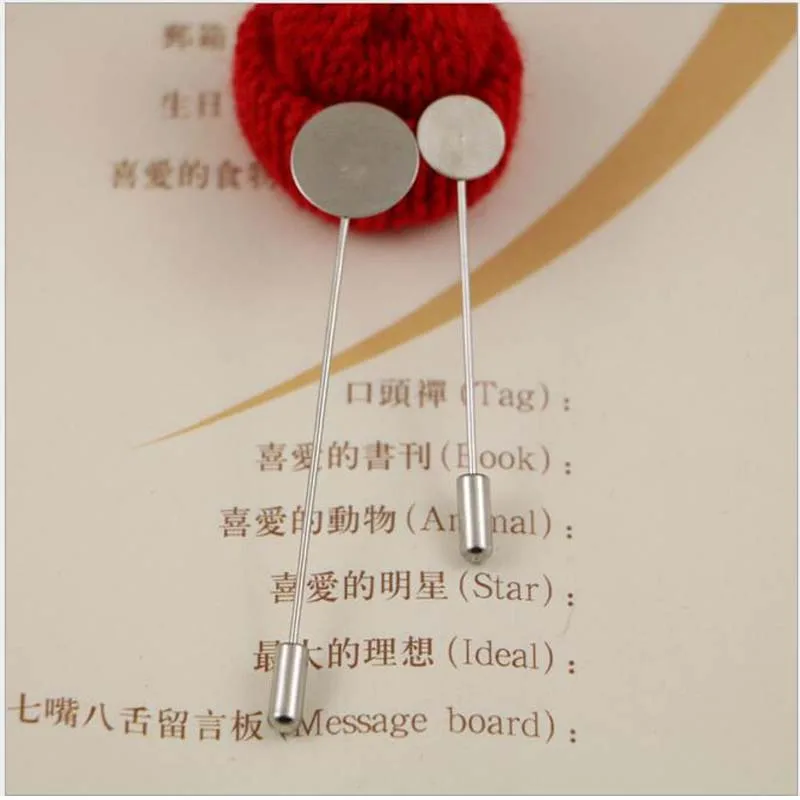 

500Pcs/Bag 8cm Long Golden&Silver Colors Brooch Pin Handmade Corsage Making Brooch Straps Metal Accessories Advanced Brooches