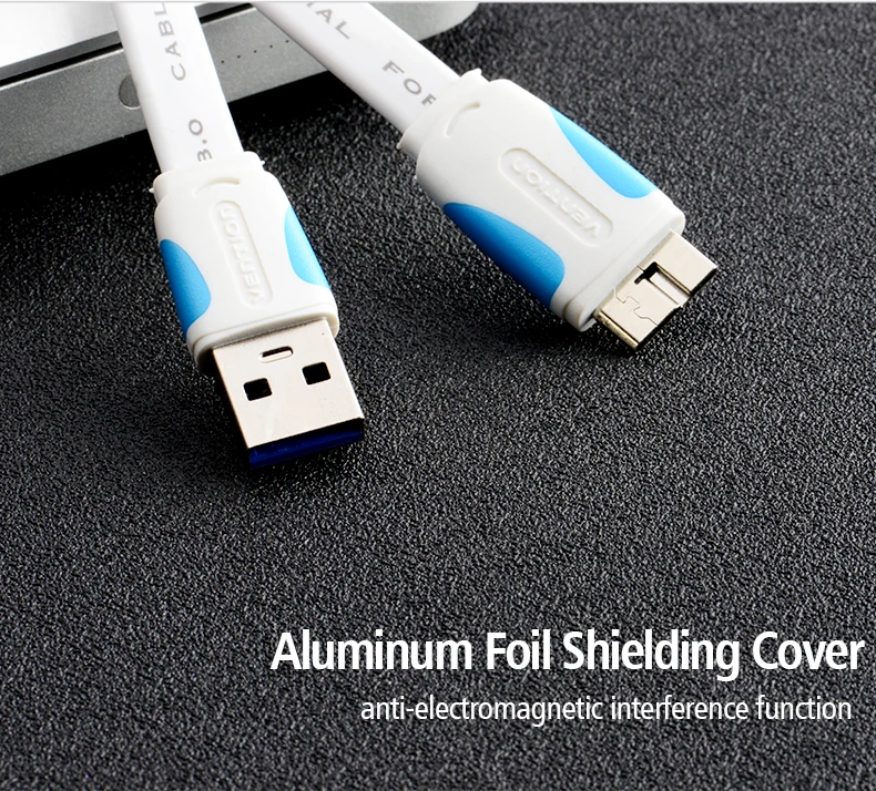 Vention Micro USB3.0 для samsung S5 Note 3 USB гибкий кабель для передачи данных и зарядки i9600 N900 N9000 N9006 N9002