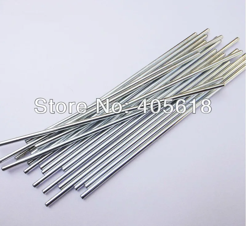 

30pcs 1.5MM axis diameter length 100mm Toys car axle iron bars stick drive rod shaft coupling connecting shaft