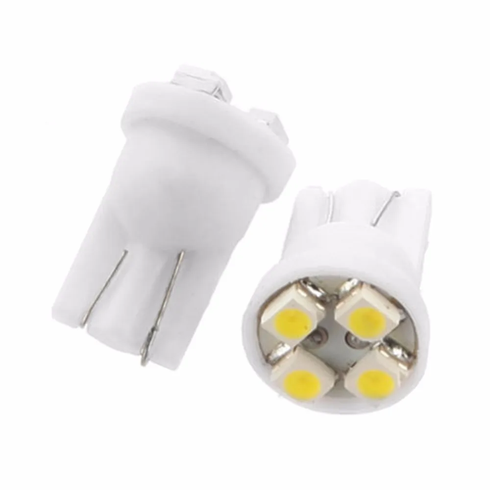 10 шт./компл. авто светодиодный подсветка приборной панели T10 194 168 W5W 4SMD 3528 Светодиодный автомобиль клин хвост подсветка приборной доски фонарь освещения номерного знака, белый цвет