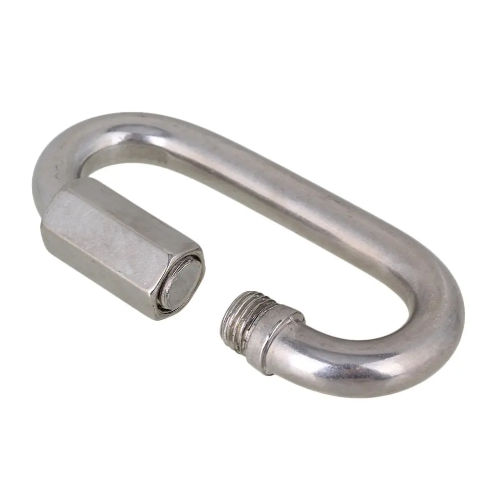 Multifunctional 304 Stainless Steel Carabiner Quick Oval Screwlock Link Lock Ring Hook M12 Of 2 | Обустройство дома