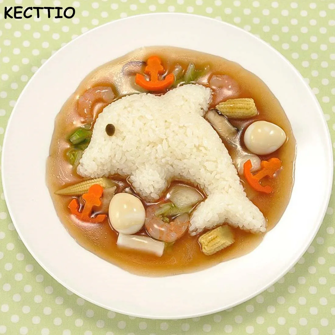 4 шт./компл. новый симпатичный кролик и Дельфин Суши производитель риса Onigiri пресс