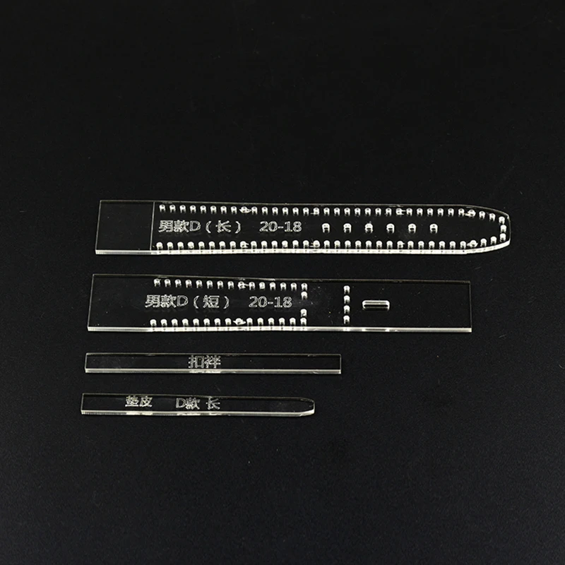 Прозрачный акриловый ремешок для часов трафареты Сделай Сам кожевенное ремесло