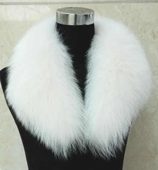 Beige Jancoco Max леди лиса Настоящий мех воротник отделка Для женщин Модный зимний шарф подкладка 75 см парка капюшон высокое качество S1039 - Цвет: Beige