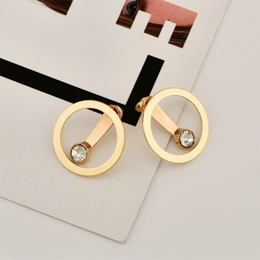 1 пара модные богемные серьги Винтаж jewelry золотой цвет геометрический круглый