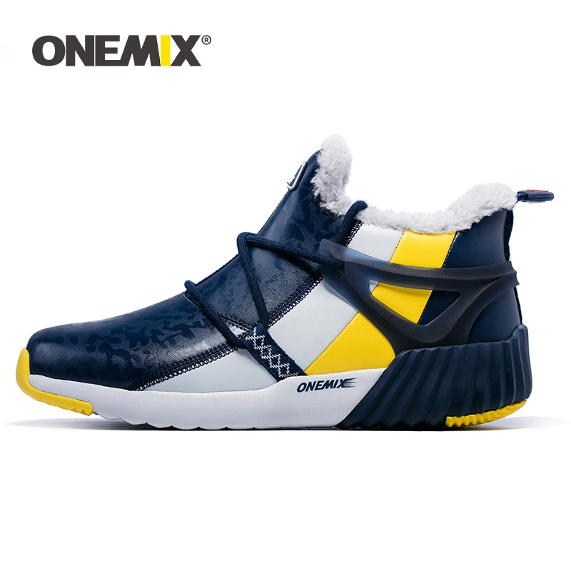 ONEMIX Women's Winter Snow Ankle Boots Keep Warm Sneakers for Men Footwear Comfortable Waterproof Outdoor Sport Walking Shoes