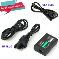 eu usa uk plug for sony for ps vita psv ac power adapter supply convert charger usb data cable