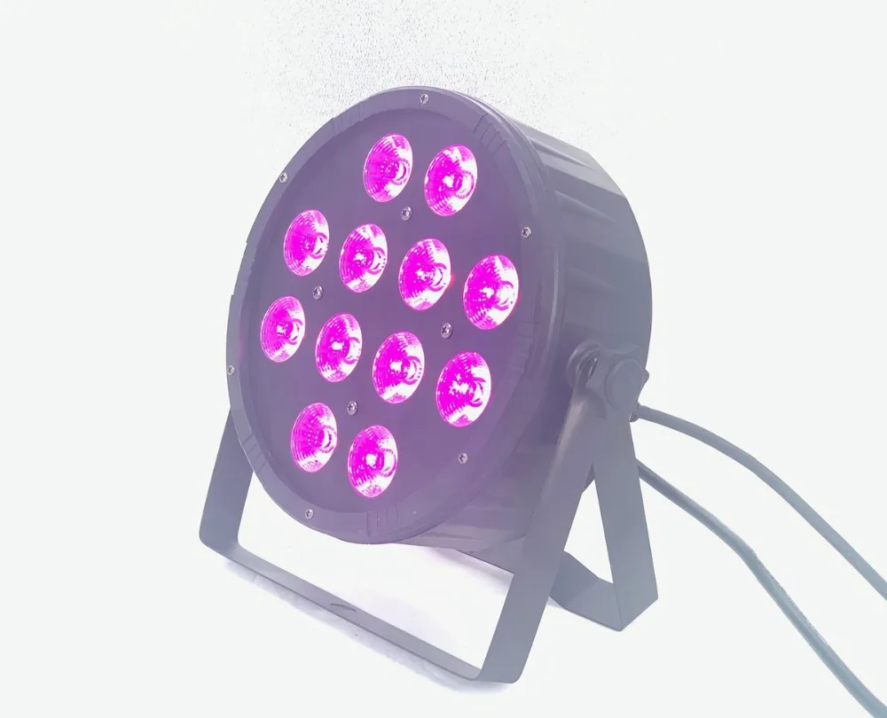 4 шт./лот 12x12 Вт светодиодный par свет 4в1 RGBW RGB светодиодный сценический свет светодиодный плоский SlimPar Quad Can с DMX512 плоский DJ контроллер оборудования