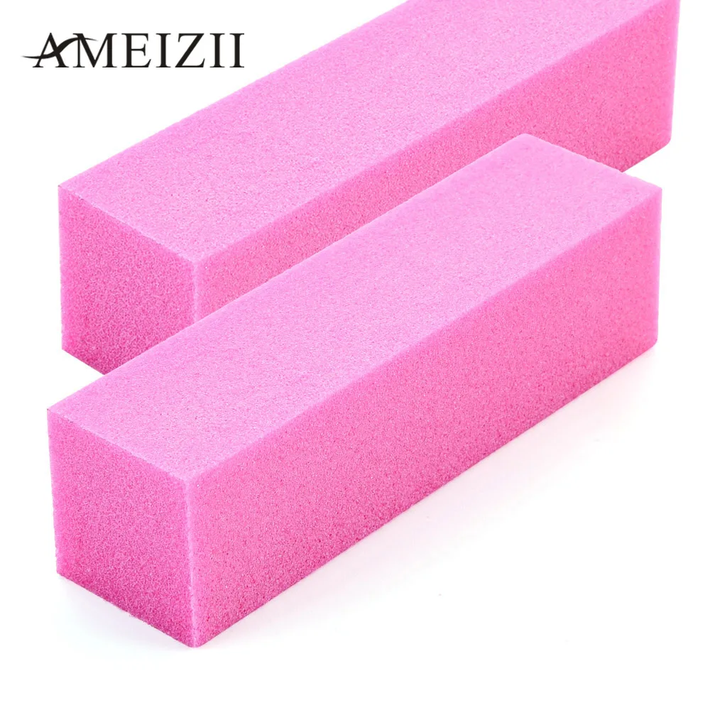 AMEIZII 2 цвета для женщин шлифовальная Губка пилочка для ногтей Полировка Блок Полировка Маникюр Уход Макияж для УФ гель лак DIY дизайн ногтей инструменты