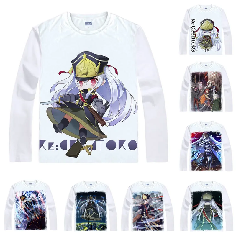 Футболка Coolprint с рисунком аниме Re: Creator футболки длинным рукавом Altair военная