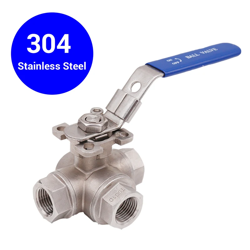3 ходовой шаровой клапан L поток 304SS 1/2 &quotNPT пищевой и высокотемпературный