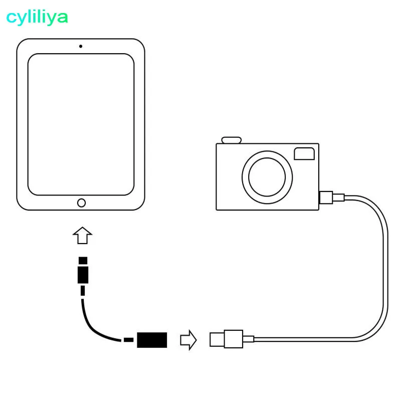 10 шт. OTG адаптер cyliliya для iPhone 7 6 Plus|8 pin to|adapter pin8 female |
