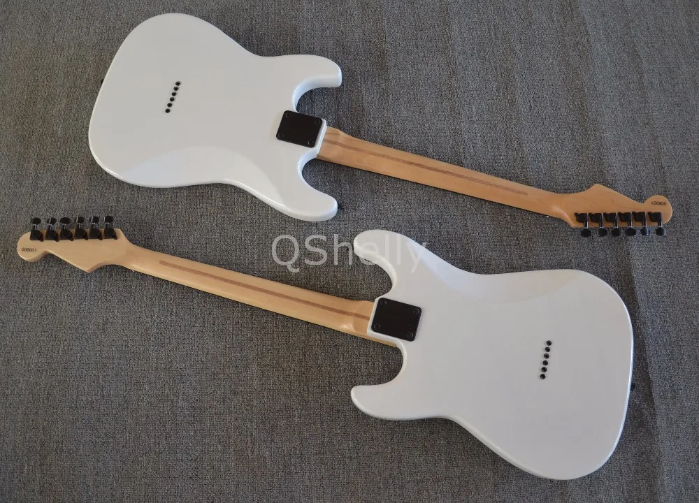 QShelly custom электрическая гитара высокое качество белый Charvel San Dimas alder body ebony|musical