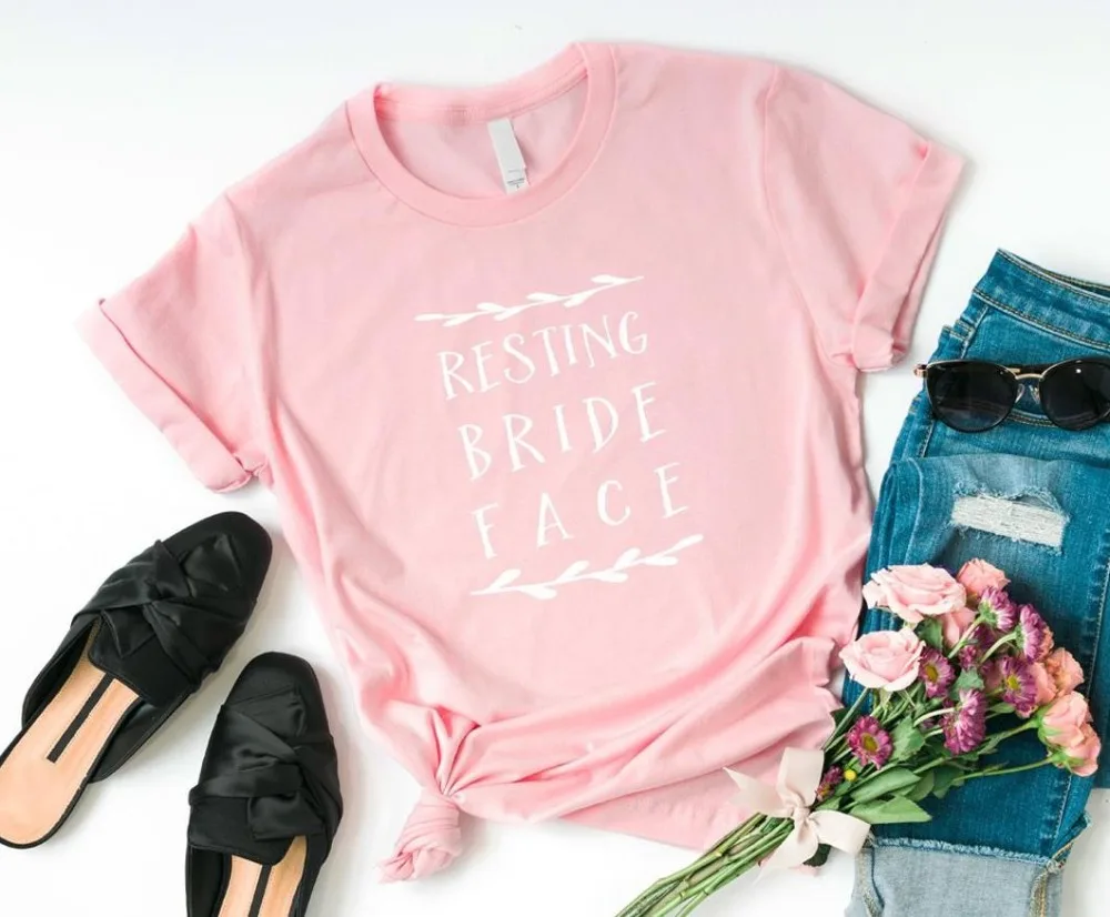 

besting bride face print Women tshirt Cotton Casual Funny t shirt For Lady Yong Girl Top Tee Drop Ship S-190