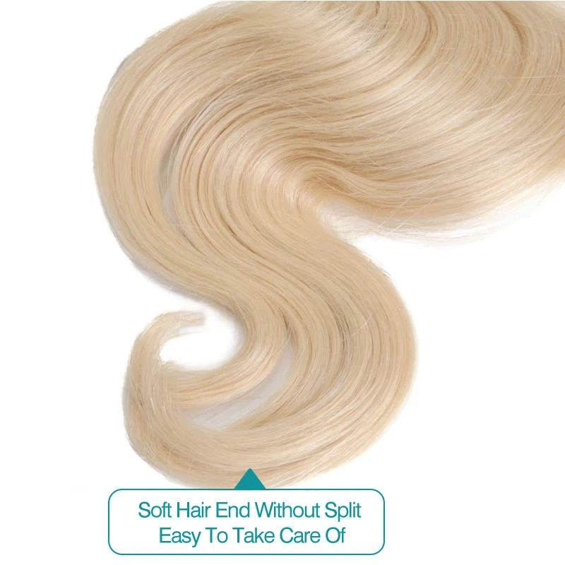 Али Фуми queen hair продукты Волосы remy объемная волна кружева фронтальной 613 Цвет 13x4