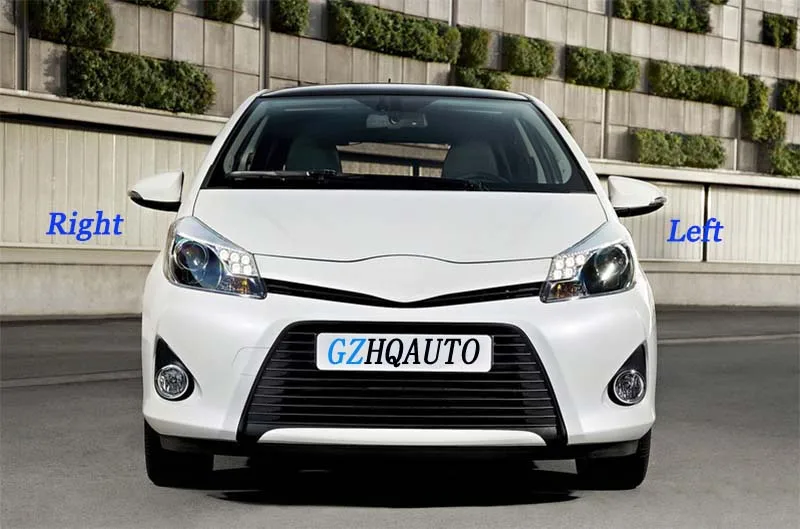 HengFei автомобильные аксессуары для Toyota Yaris 2012~ углеродное волокно зеркало заднего вида Корпус зеркала заднего вида с сигналом поворота