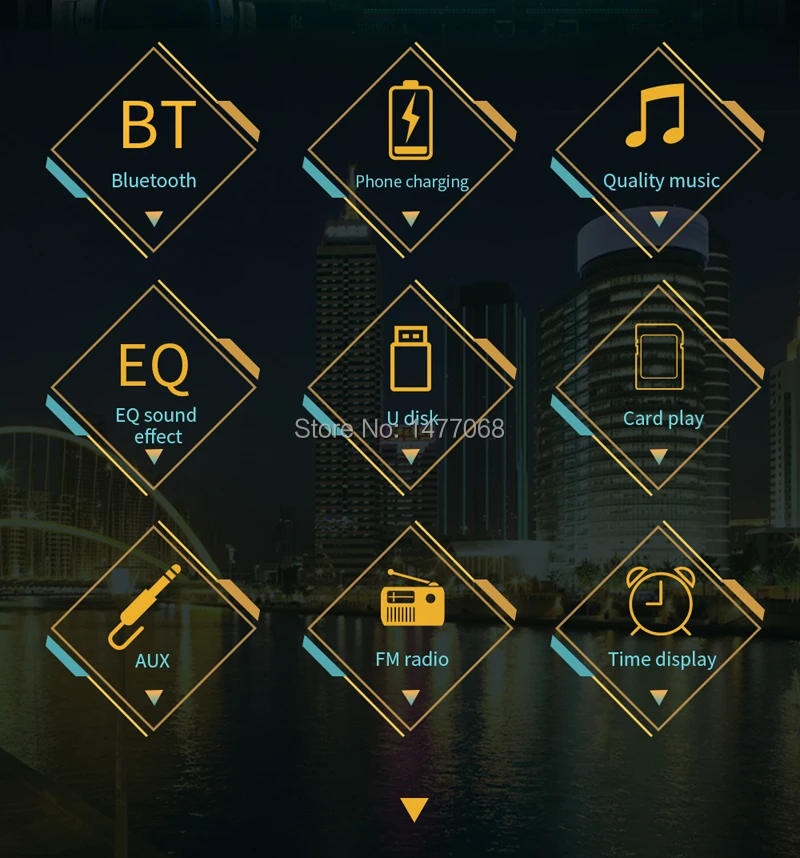 PHYEE 1 Дин Автомагнитола двойной USB быстрая зарядка Bluetooth стерео MP3 плеер аудио записи SD Aux A2DP ISO высокое Мощность Штатная 53
