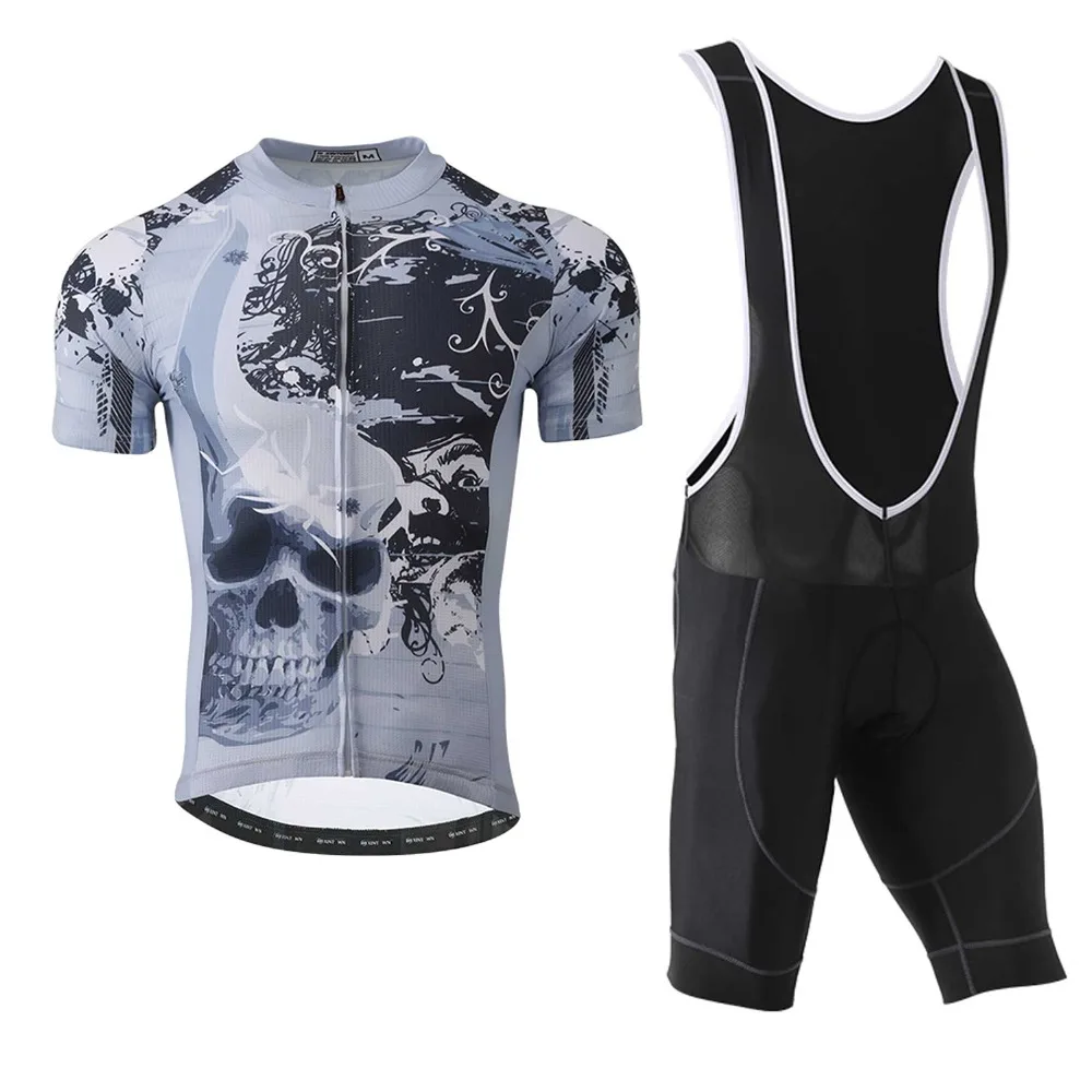 

Short Sleeve Cycling Jersey and Bib Shorts Men's Cycling Set Quick Dry Breathable Riding Clothing Suits