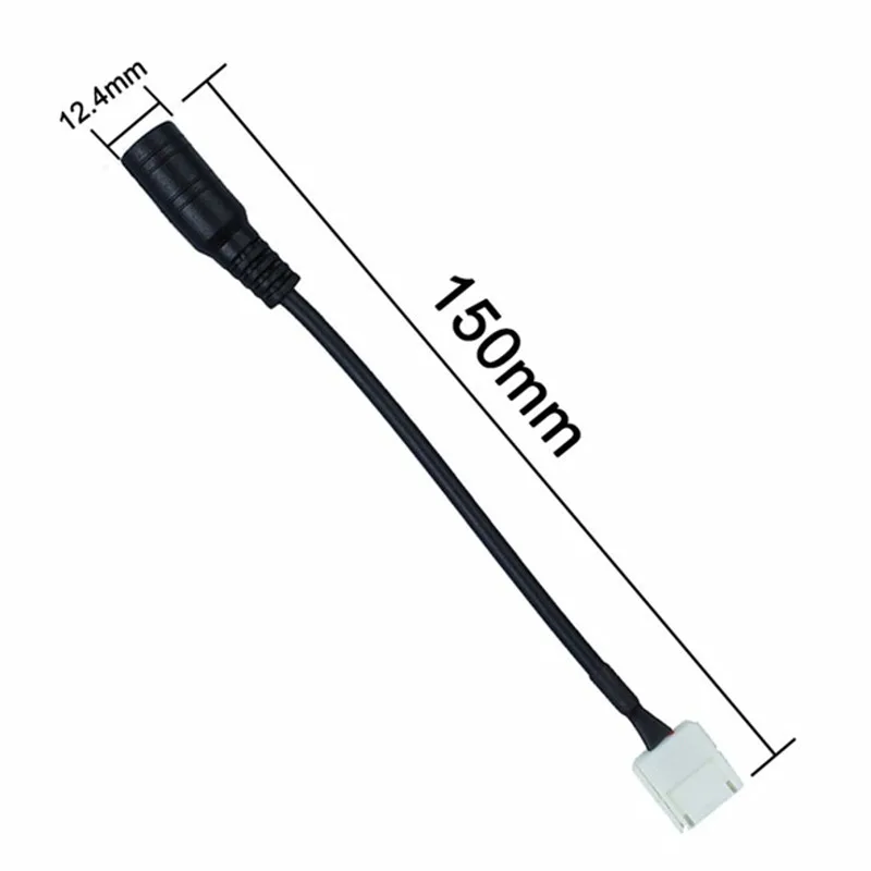 5 шт./лот 8 мм 10 2pin Бесплатный припой Соединительный кабель для светодиодной ленты