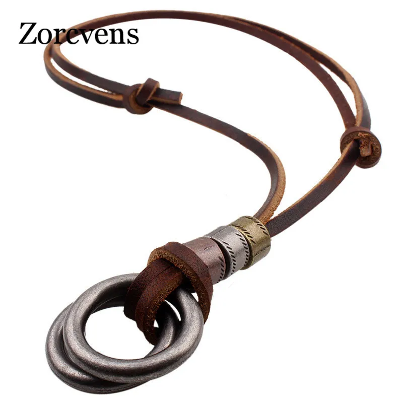 ZORCVENS Европейский международная торговля кулон ожерелье из воловьей кожи|pendant