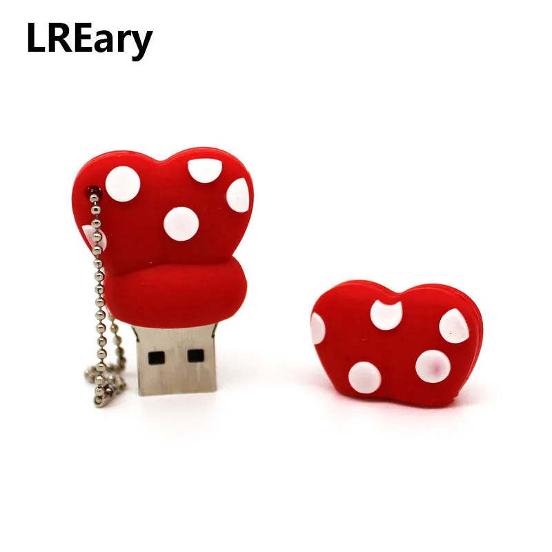 USB-флеш-накопитель в виде милого красного сердца с бантом 32 ГБ 16 128 м 4 8 64 |