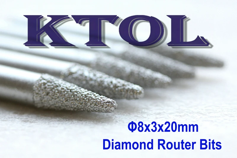 Хвостовик 8 мм стандартные конические концевые фрезы алмазные Фрезы с ЧПУ