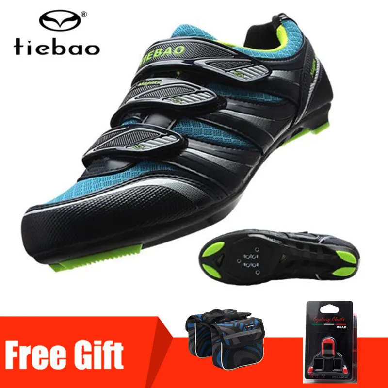add gift TIEBAO, обувь для шоссейного велоспорта, мужские кроссовки, женские, профессиональные, для велосипеда, для спорта на открытом воздухе, самоблокирующиеся, для езды, оборудование, Sapatilha Ciclismo - Цвет: add gift