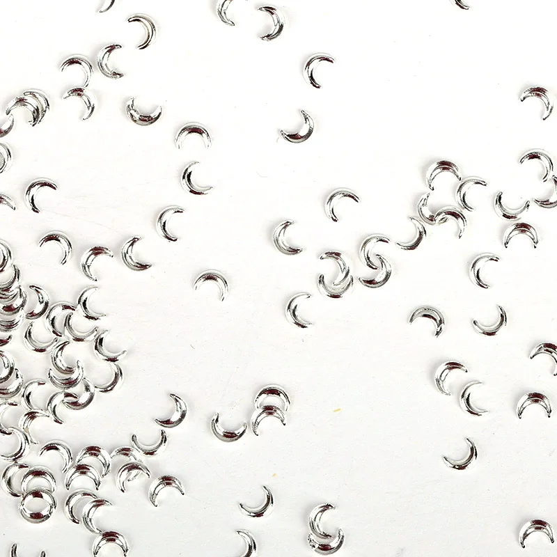 1 упак./лот 3D сплав украшения для дизайна ногтей Золотая серебряная Луна DIY