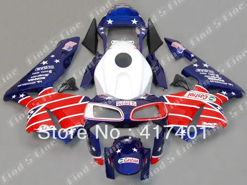 

Injection red white blue black fairings for HONDA CBR600RR 03-04 CBR 600 RR 03 04 F5 2003 2004 CBR600 2003-2004 ABS fairing kit